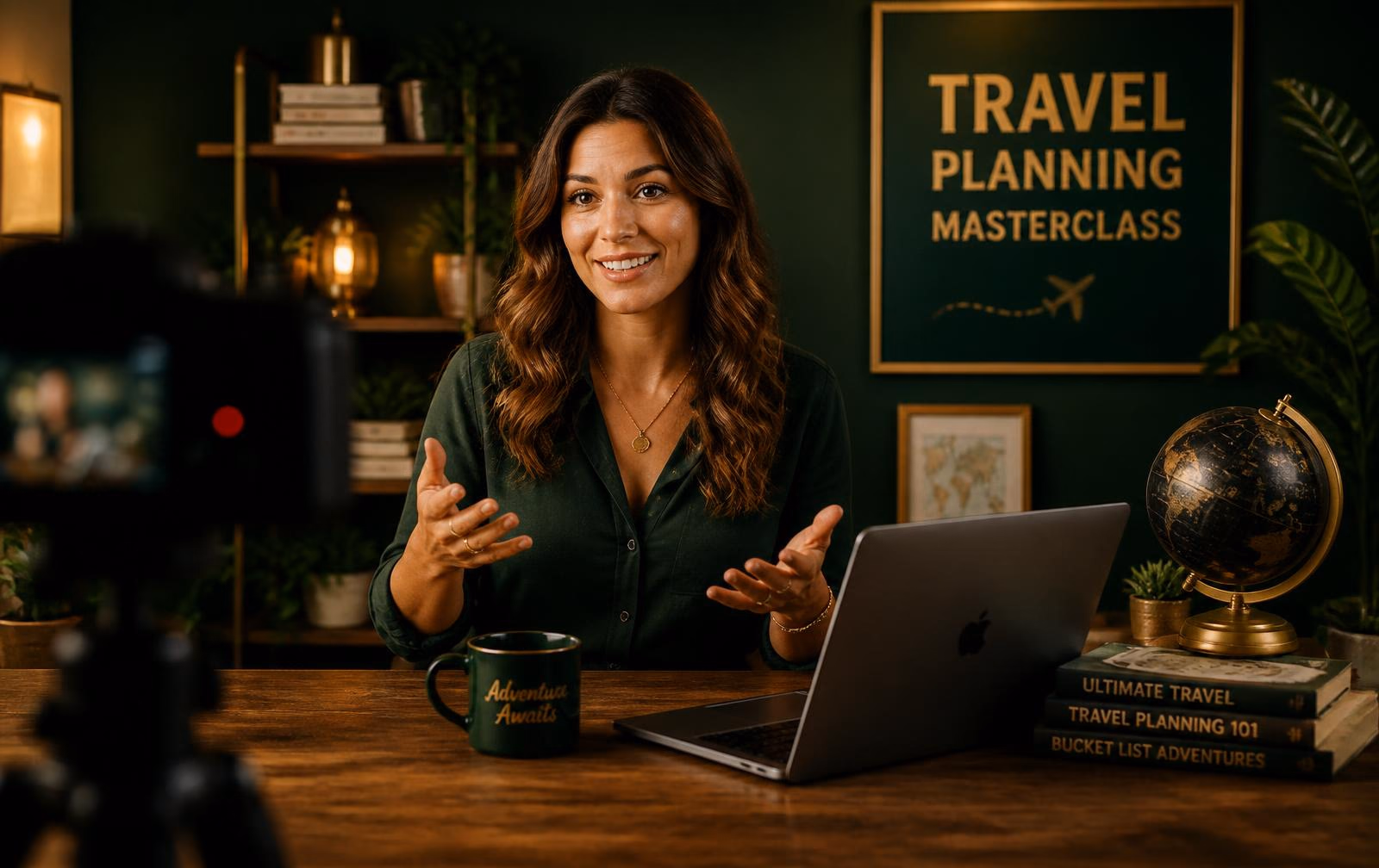 Aula do curso de planejamento de viagens